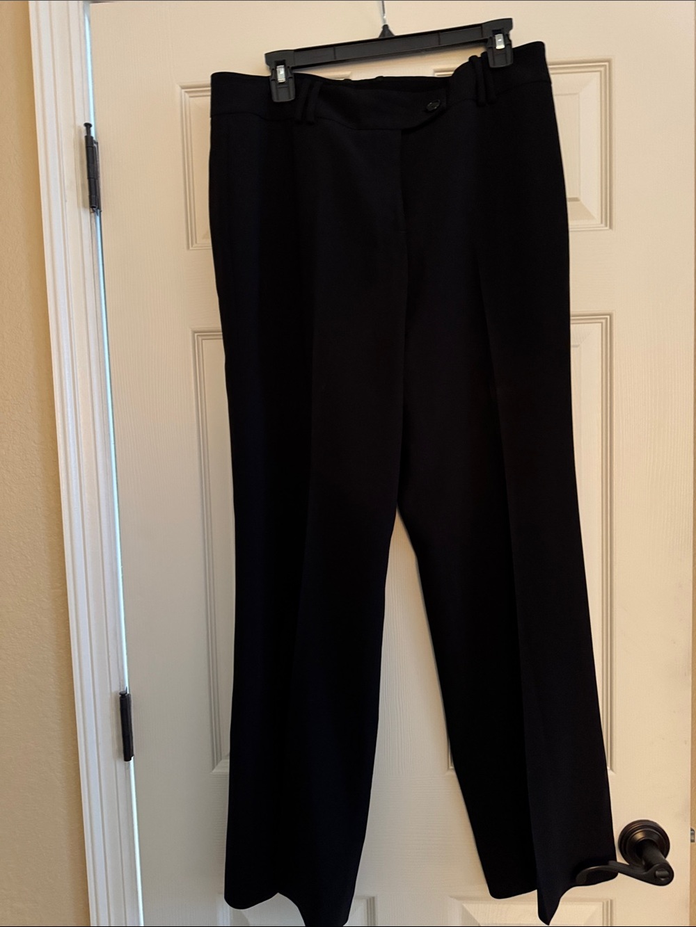 Ann Taylor Black Wide-Leg Dress Trousers